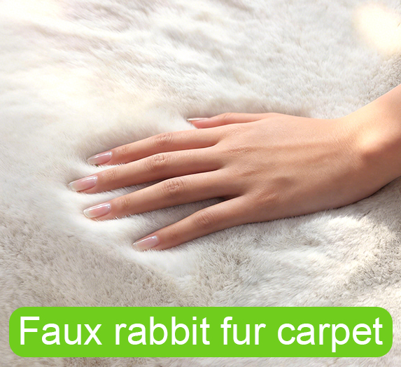 Fuax rabbit fur carpet